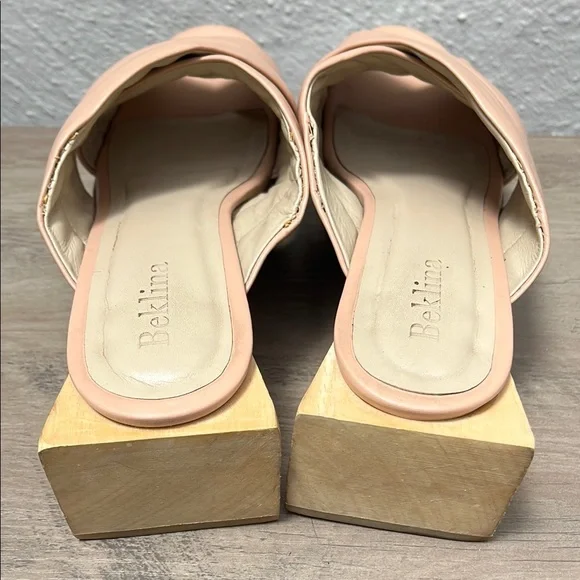 Beklina Pink Mules with Crisscross Straps - Picture 7 of 10